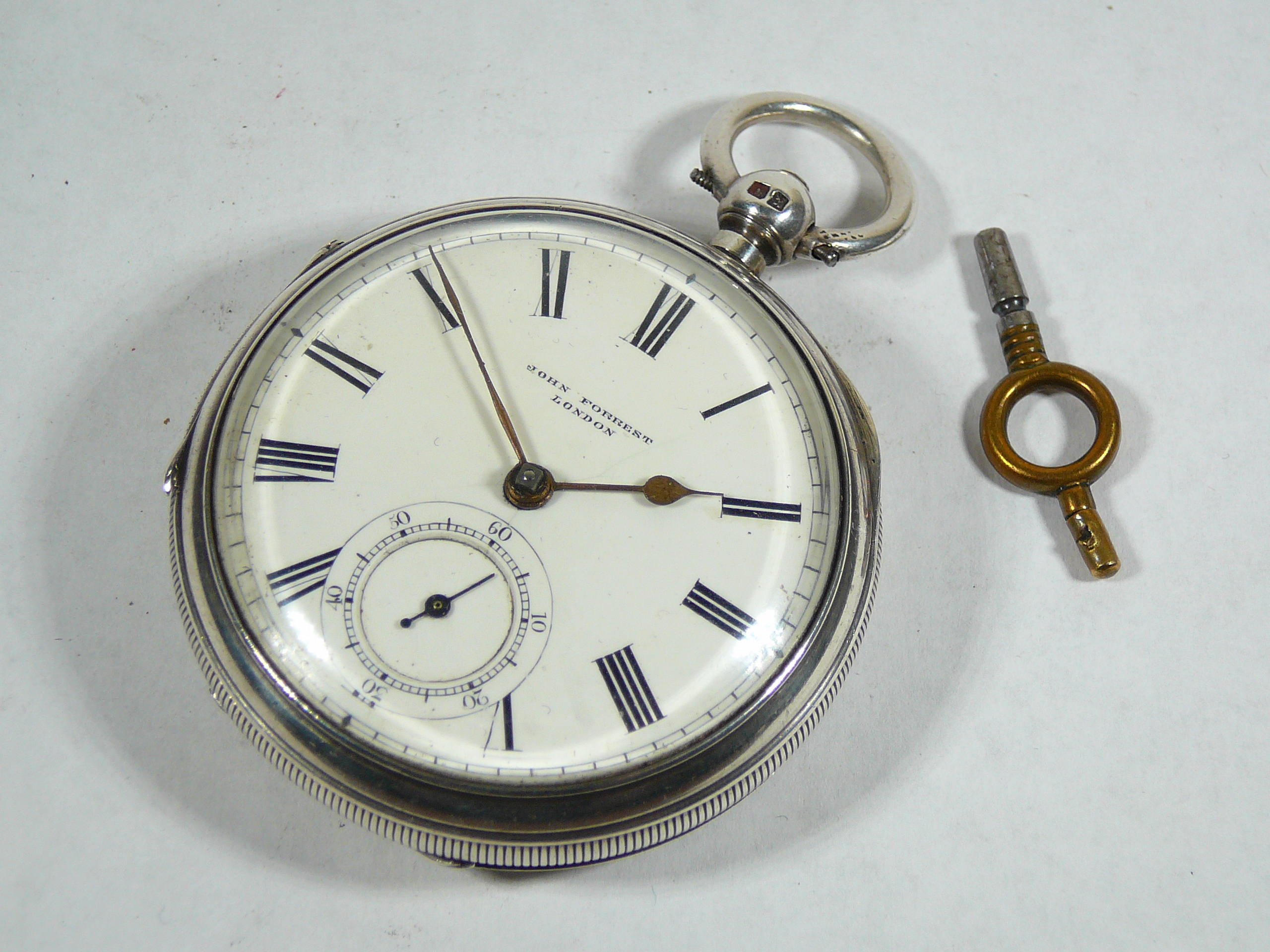 Gents Antique Silver Pocket Watch