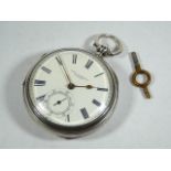 Gents Antique Silver Pocket Watch