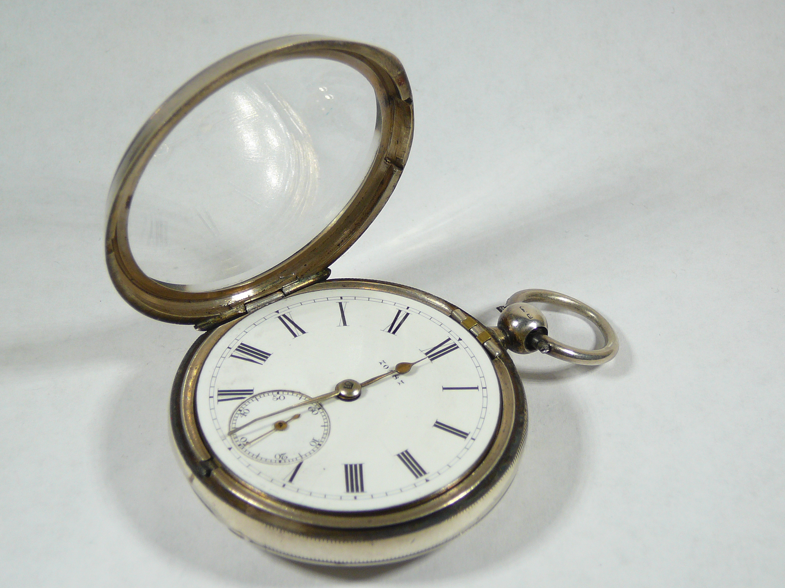 Gents Antique Silver Pocket Watch - Image 3 of 4