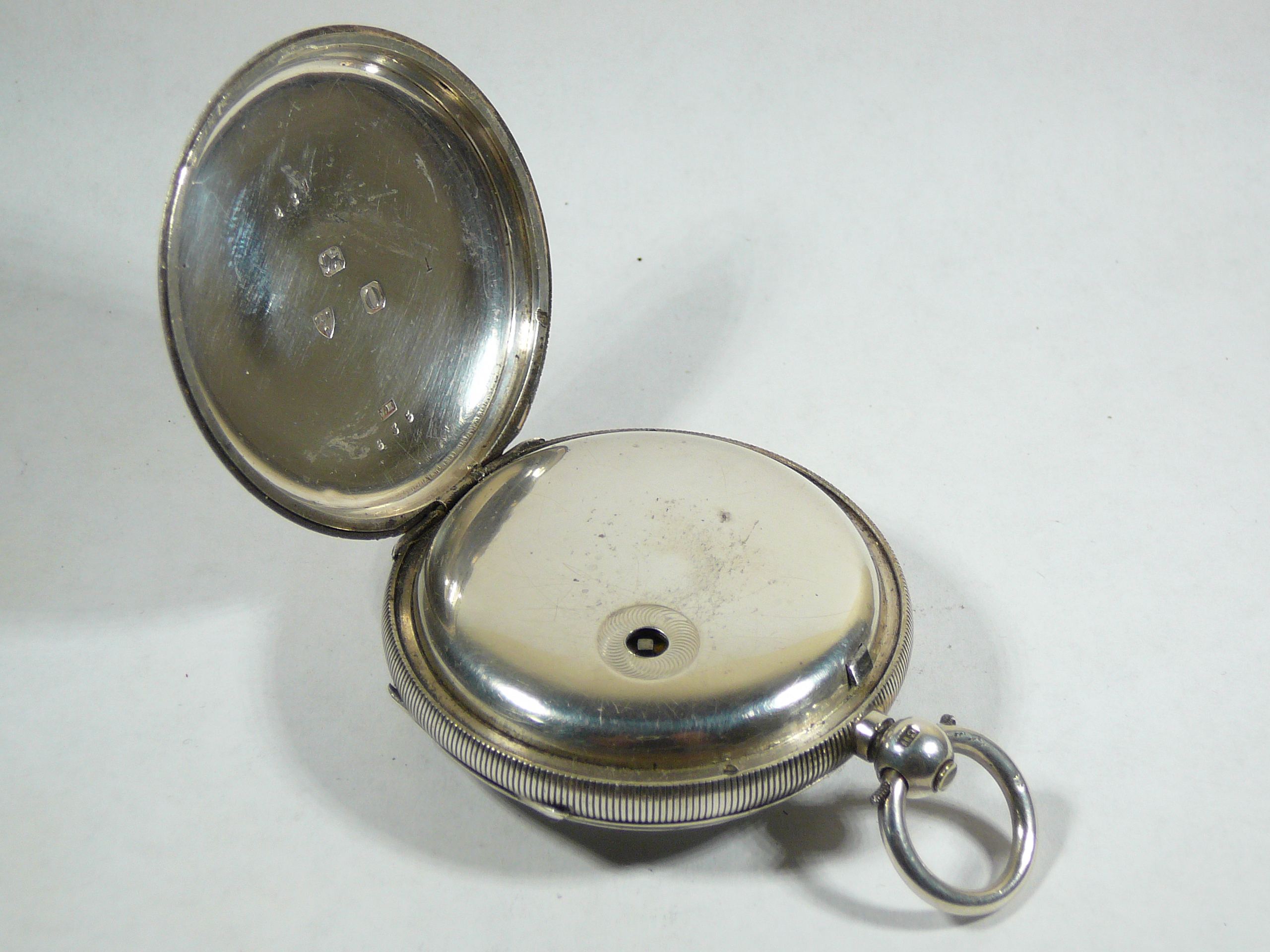 Gents Antique Silver Pocket Watch - Image 3 of 4