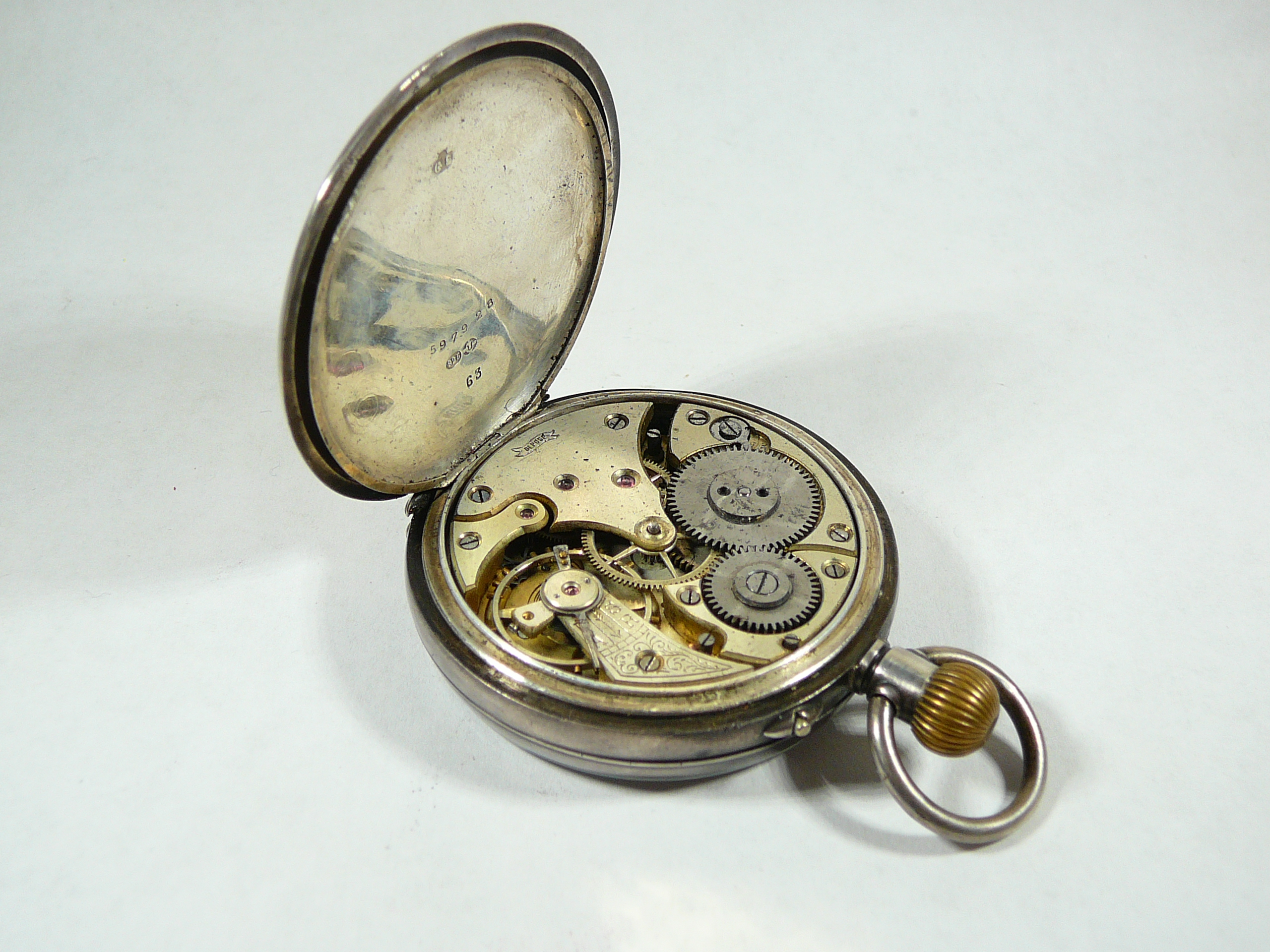 Gents Antique Silver Pocket Watch - Image 4 of 4