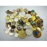 93 assorted quartz watch movements