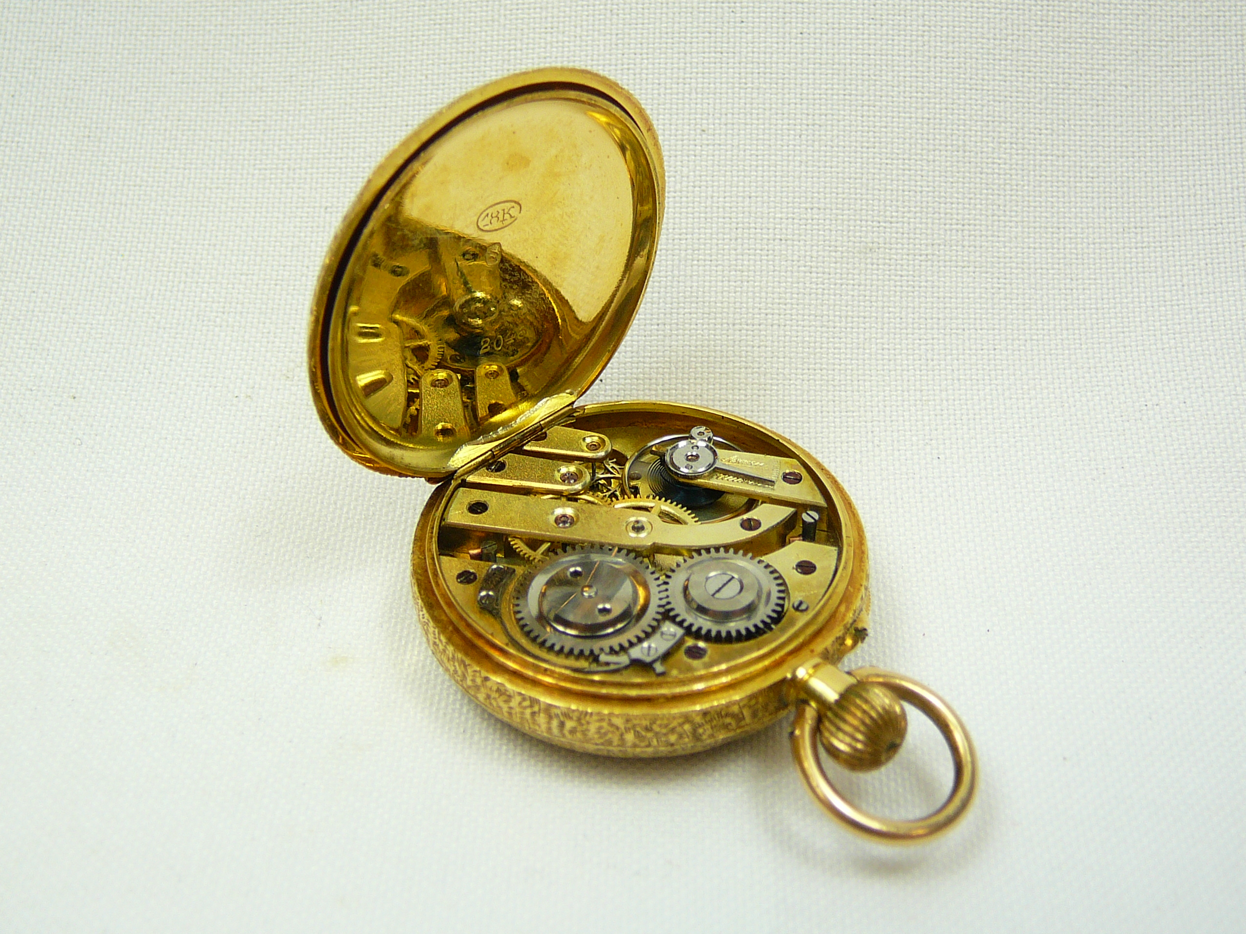 Ladies Antique Gold Fob Watch - Image 4 of 4