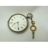 Gents Antique Silver Pocket Watch