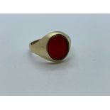 9ct gold signet ring