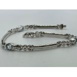 9ct white gold bracelet