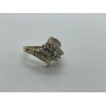 9ct gold diamond ring