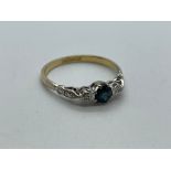 18ct sapphire and diamond ring