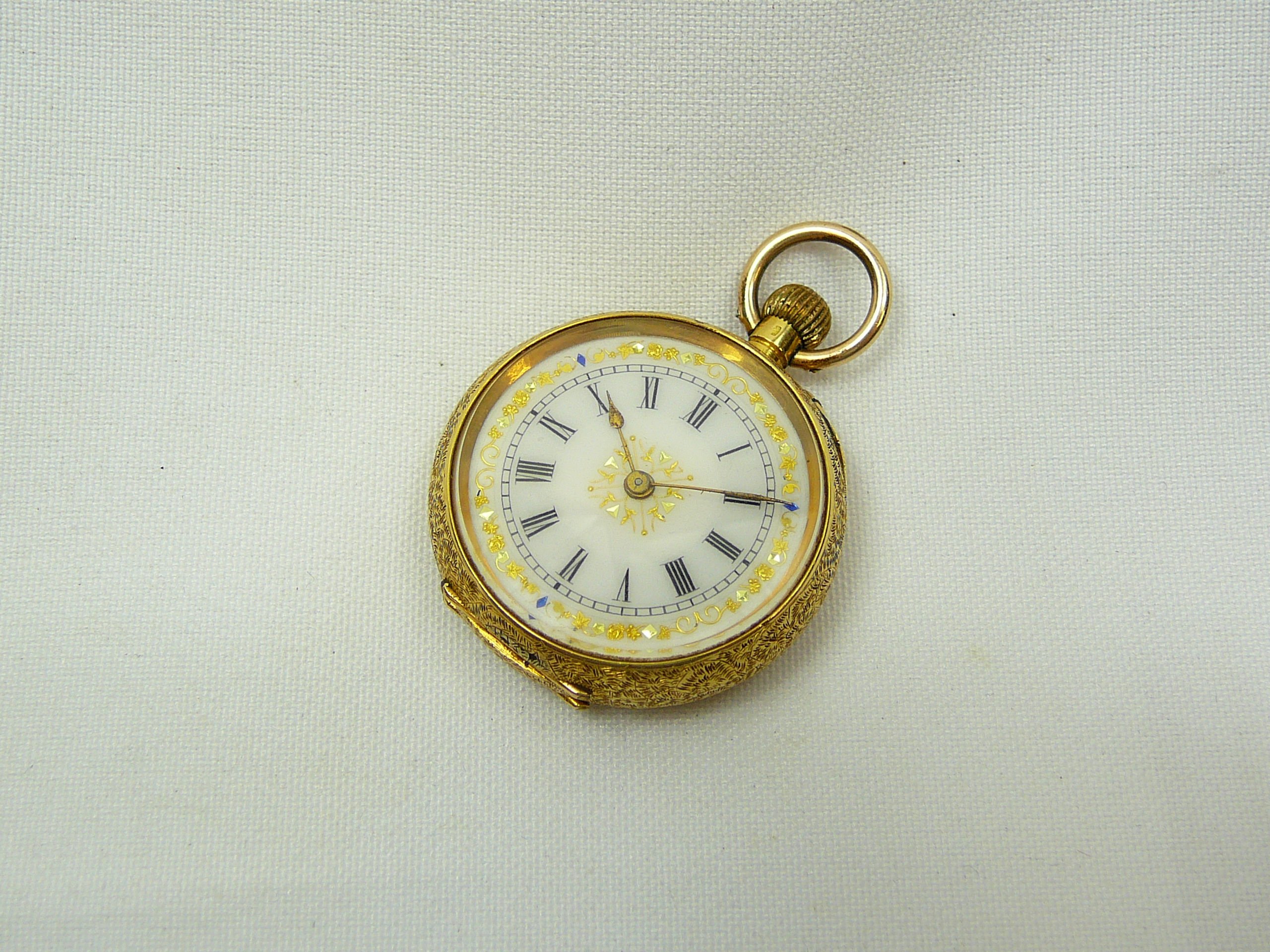 Ladies Antique Gold Fob Watch