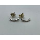 18ct white gold diamond earrings