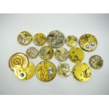 12 assorted pocketwatch movements