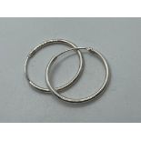 Sterling silver hoop earrings