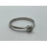 Platinum and diamond ring