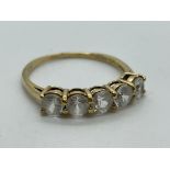 9ct gold CZ ring