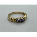 14ct gold tanzanite ring