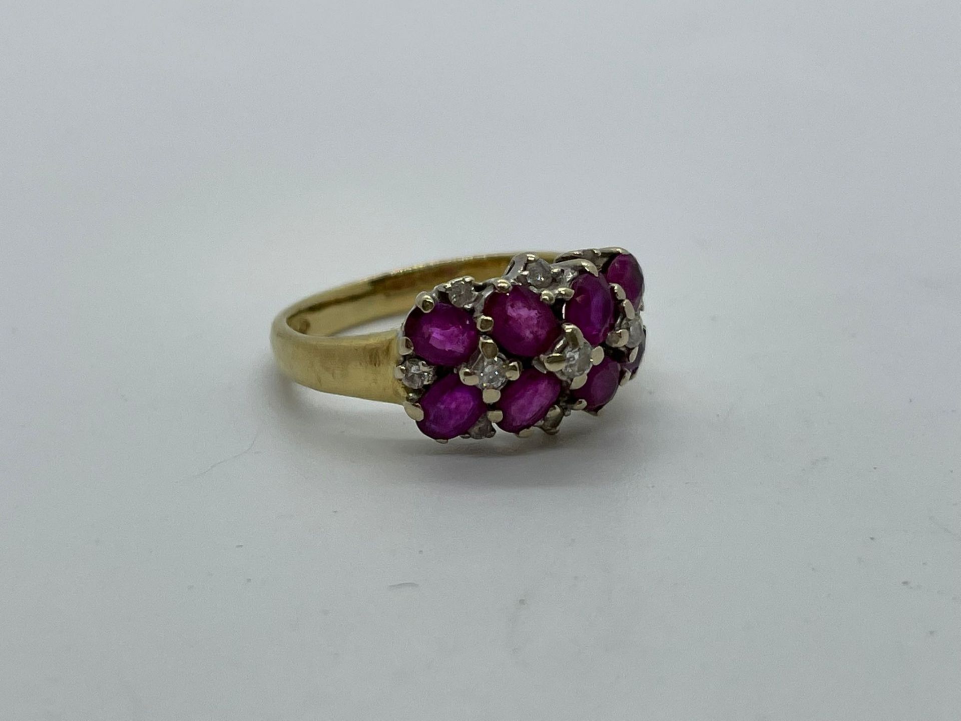 18ct gold ruby and diamond ring - Image 3 of 3