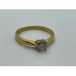 18ct gold diamond ring