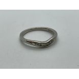 950 palladium diamond ring