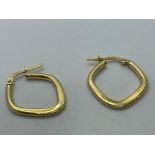 9ct gold hoop earrings