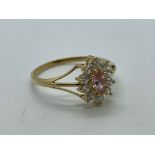 9ct gold CZ ring