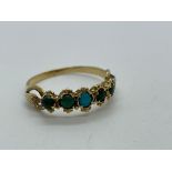 18ct gold turquoise ring