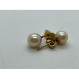 9ct pearl earrings