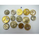 14 assorted gents watch movements