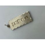 Sterling silver ingot