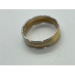 22ct gold and platinum band