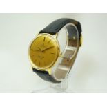 Gents Vintage Gold Omega Wrist Watch