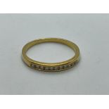 18ct gold diamond eternity ring