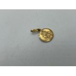 9ct gold St. Christopher pendant