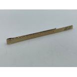 9ct gold tie slide