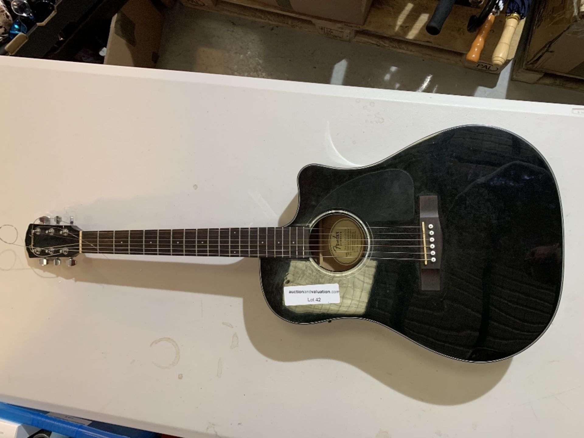 Fender electric acoustic guitar. Model CD60CE BLK-DS-V2. SN~: ISP160901763