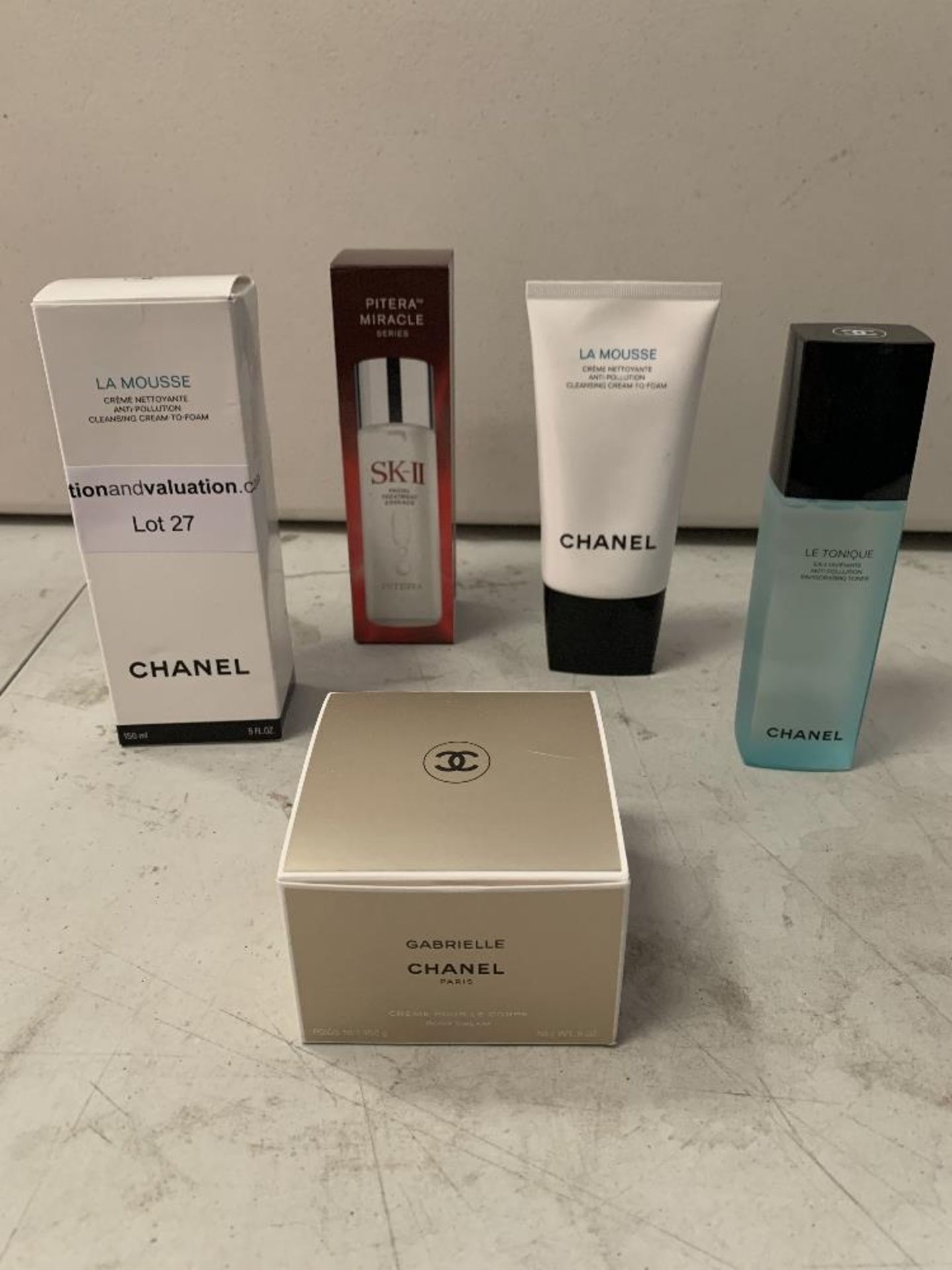 Beauty products sealed to include; Pitera Miracle series SK-II facial treatment 160ml, Chanel