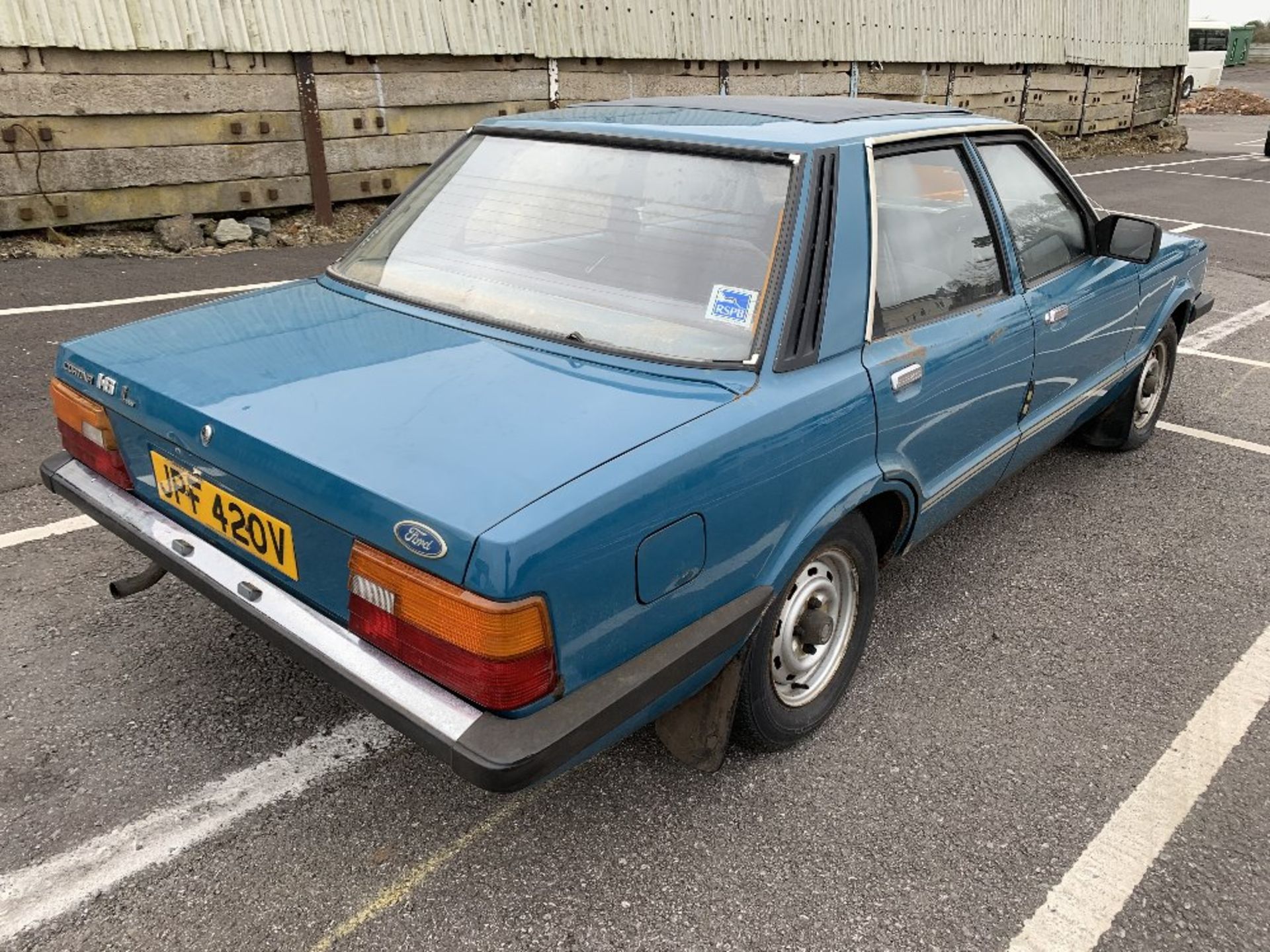 1980 Ford Cortina L, 1593cc petrol manual, four door saloon, registration: JPF420. No V5, MOT - Image 4 of 31