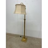 A brass standard lantern on square baseW:50cm x D:30cm x H:155cm