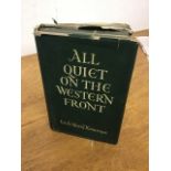 Remarque (Erich Maria) All Quiet on the Western Front, first English edition, 15th reprint 1929.
