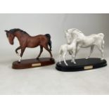 Two Royal Doulton horse figurines, Spirit of Affection and Spirit of Freedom