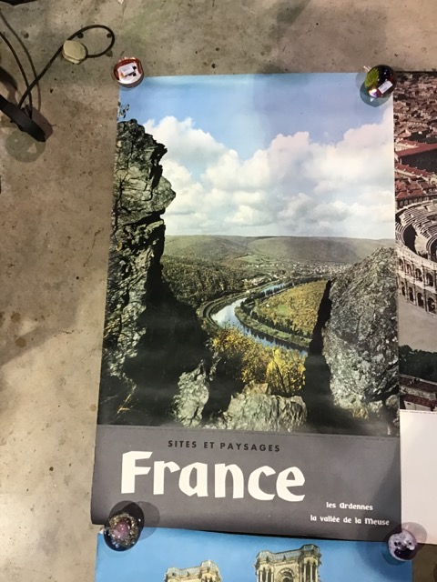 Four mid century French tourist posters. 3x 97cm x 62cm 1x 40cm x 60cm - Image 5 of 5