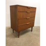 A G Plan style chest of drawers.W:80cm x D:41cm x H:92cm