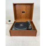 A Garrard SP25 MKII record deck in a radon case