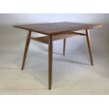 An Ercol light oak mid-century kitchen tableW:99cm x D:69cm x H:61cm