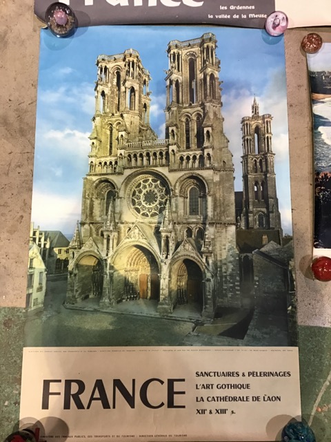 Four mid century French tourist posters. 3x 97cm x 62cm 1x 40cm x 60cm - Image 2 of 5