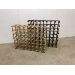 Two wine racks.W:82cm x D:22cm x H:72cm