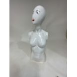 A mannequin torso and head.