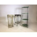 Three metal pot stands.