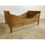 A continental pine children's bed with 1.5 inch wooden slatsW:192cm x D:116cm x H:87cm