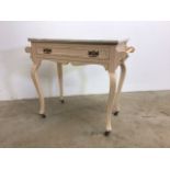 Marble topped washstand with drawer and hanging rails to sides.W:90cm x D:46cm x H:77cm