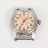 A CIRCA 1940 GENTLEMANS TUDOR ROLEX OYSTER SOLAR AQUA STAINLESS STEEL WRISTWATCH, THE ORIGINAL